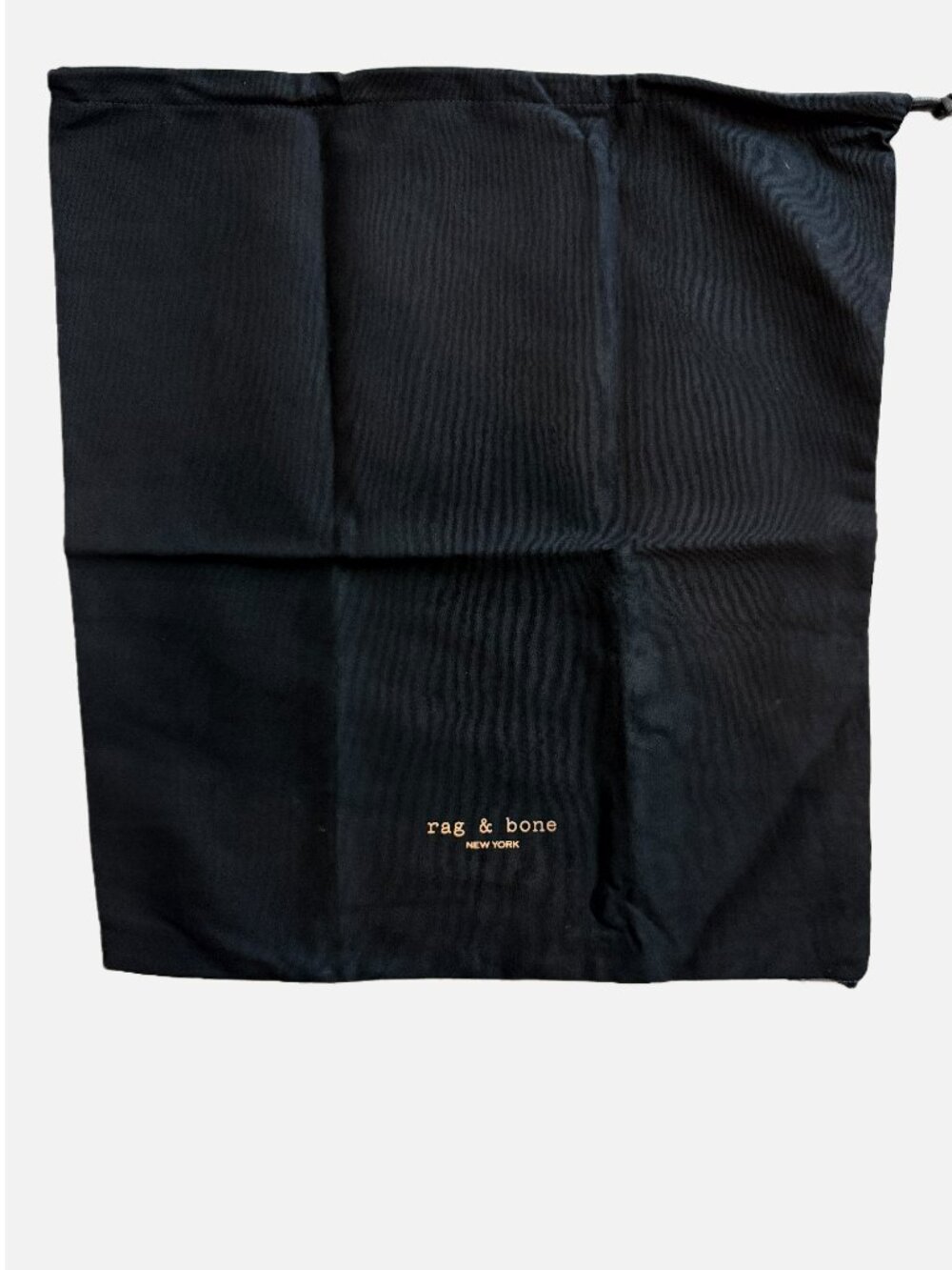 Rag & Bone Large Black Canvas Dust Bag for Boots 18x16